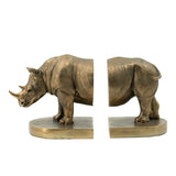 Rhino Bronze tone Bookends