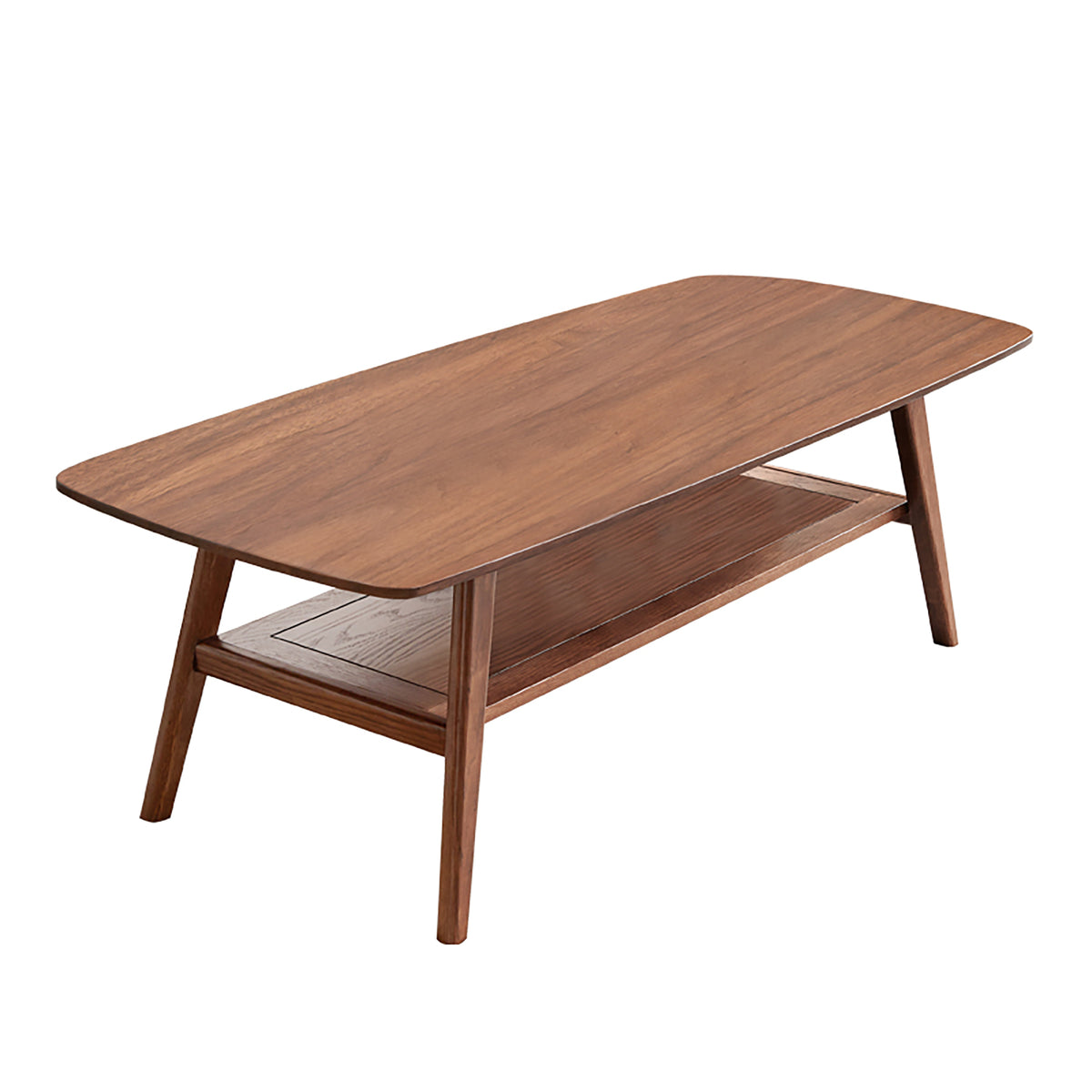 Dual-layer Oak Wood Coffee Table | Maison Naturelle