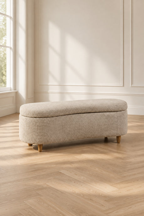 taupe storage bench - oroa.com