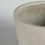 Round Concrete Planter (S/2), Large Outdoor Indoor/Outdoor