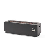 Modern Dark Grey - Outdoor Iron Propane Fire Pit
