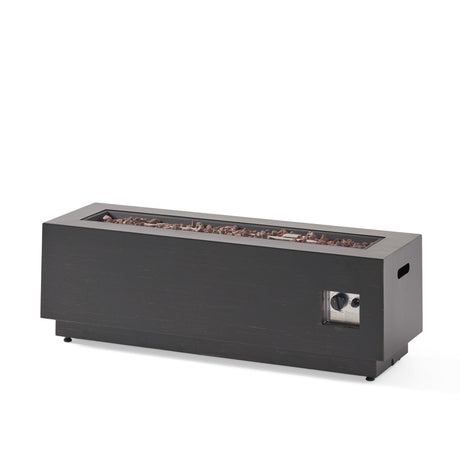 Modern Dark Grey - Outdoor Iron Propane Fire Pit