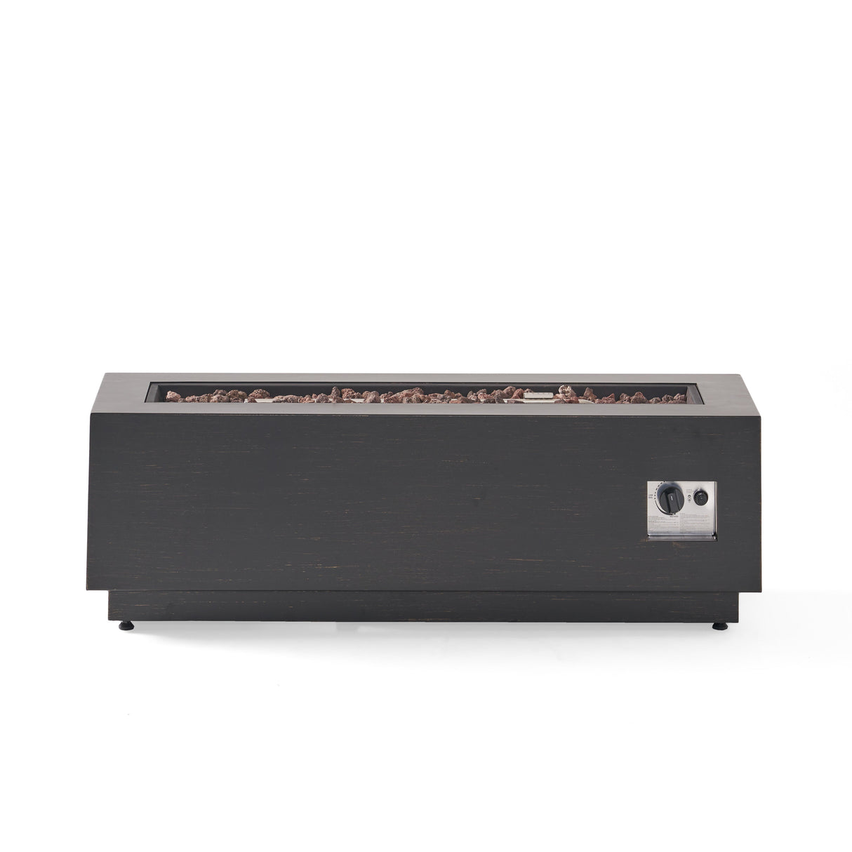 Modern Dark Grey - Outdoor Iron Propane Fire Pit