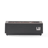 Modern Dark Grey - Outdoor Iron Propane Fire Pit