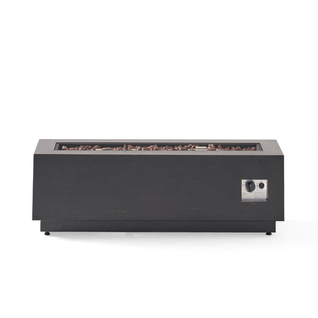 Modern Dark Grey - Outdoor Iron Propane Fire Pit