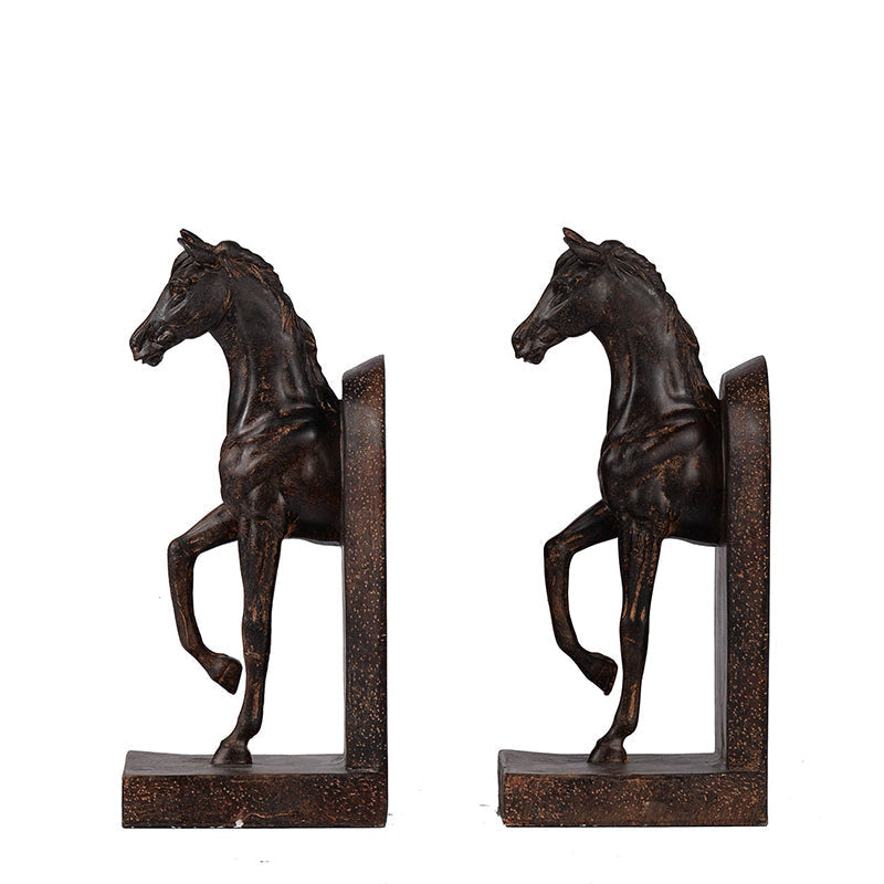 Trotting Horse Bookends - Equestrian