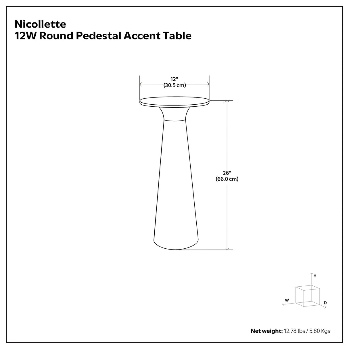 Nicolette - Antique Brass Side table - OROA