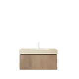Modern Travertine Bathroom Vanity & Sink - OROA