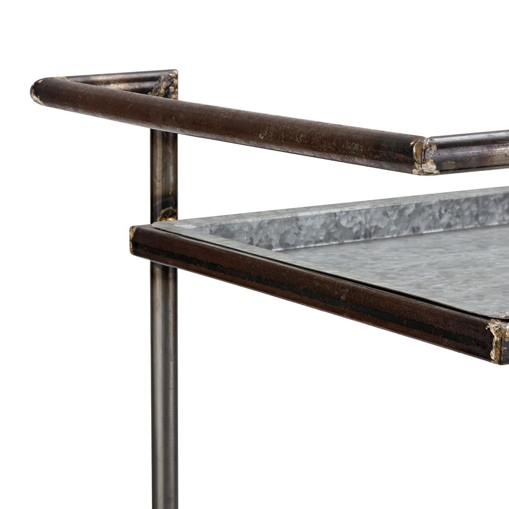 Industrial Gray Bar Cart - OROA