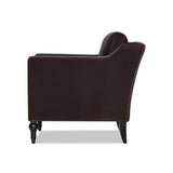 velvet brown chair