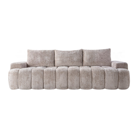 bulky taupe sofa