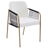 Modern Glam Upholstered Dining Chairs (S/2) - OROA