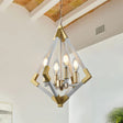 White & Gold Lantern Pendant by Catchy – OROA