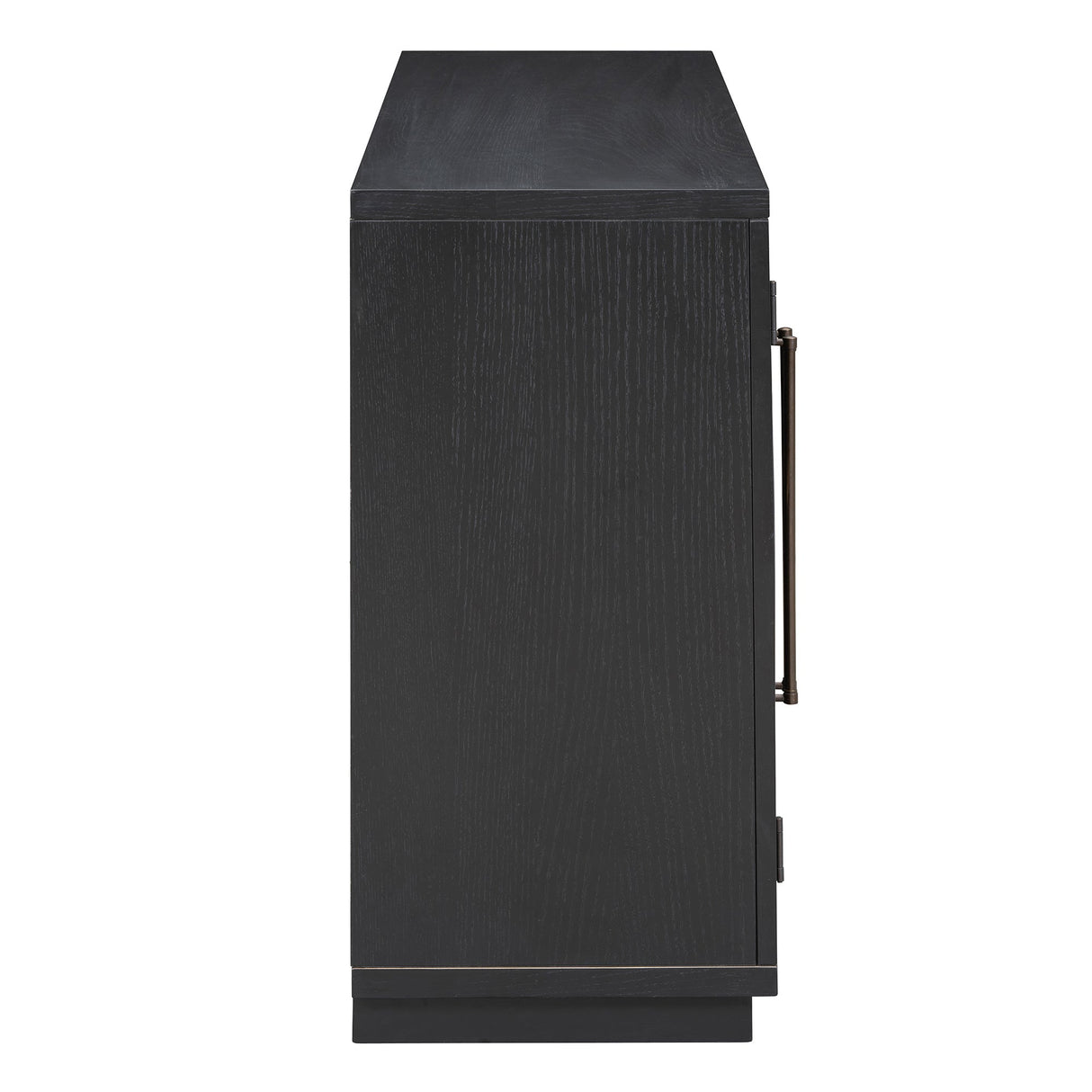 Black Vintage Arched Storage Buffet Cabinet - OROA