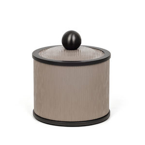 Round Leather Cotton Pad Holder | Pinetti Olimpia | OROA.com