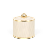 Leather Covered Round Bathroom Set | Pinetti Olimpia | OROA.com