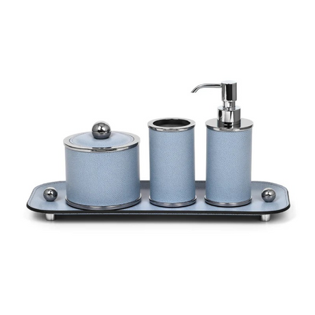 Leather Covered Round Bathroom Set | Pinetti Olimpia | OROA.com