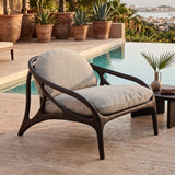 Indoor/Outdoor Lounge Chair – Morpho By Tomorrowland Vime – material finish angled view