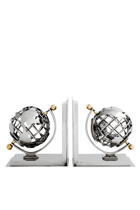 Metal Bookend Set (2) | Eichholtz Globe | Oroa.com
