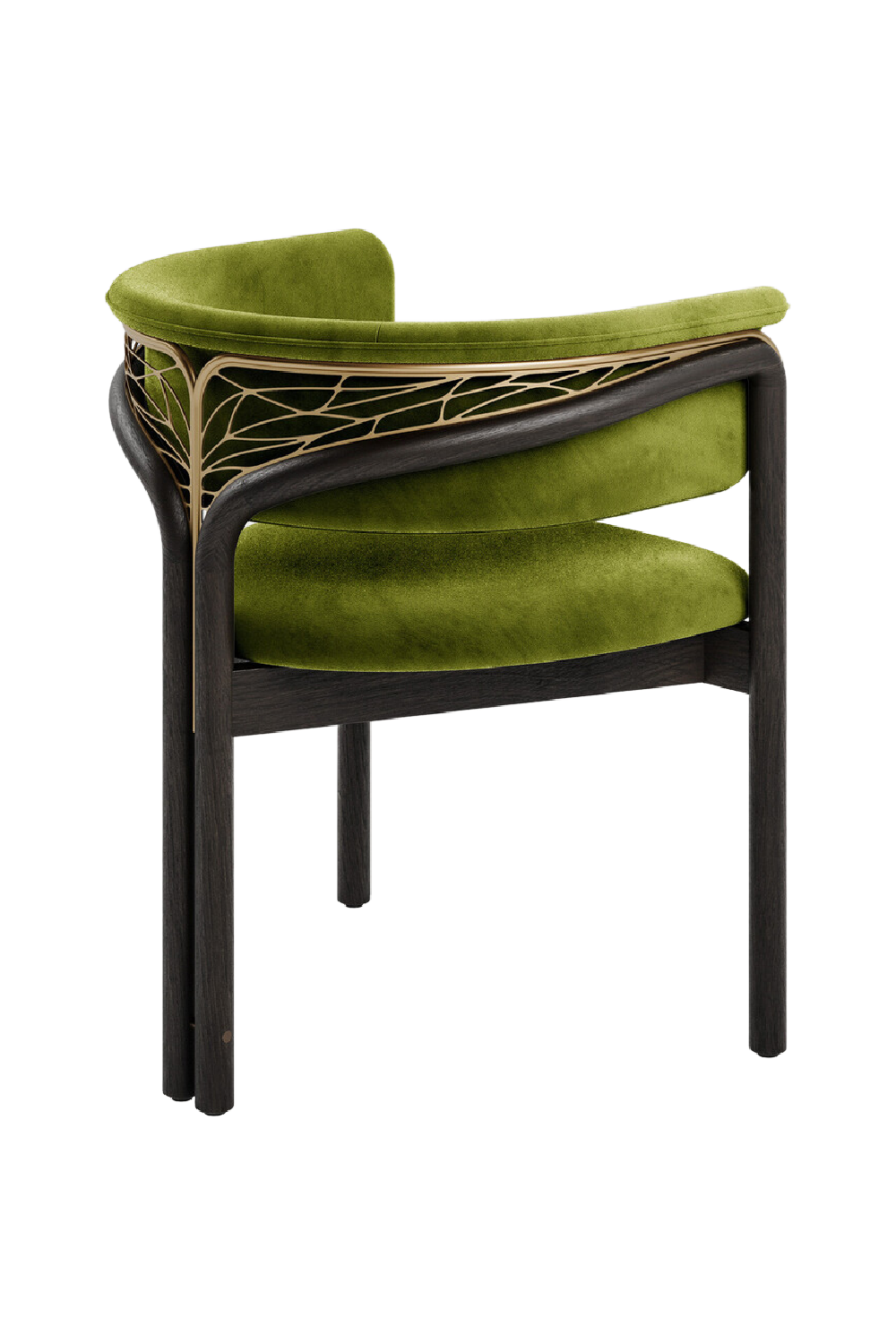 Metal Detail Curved Dining Chair | Morpho By Tomorrowland Volita | Oroa.com