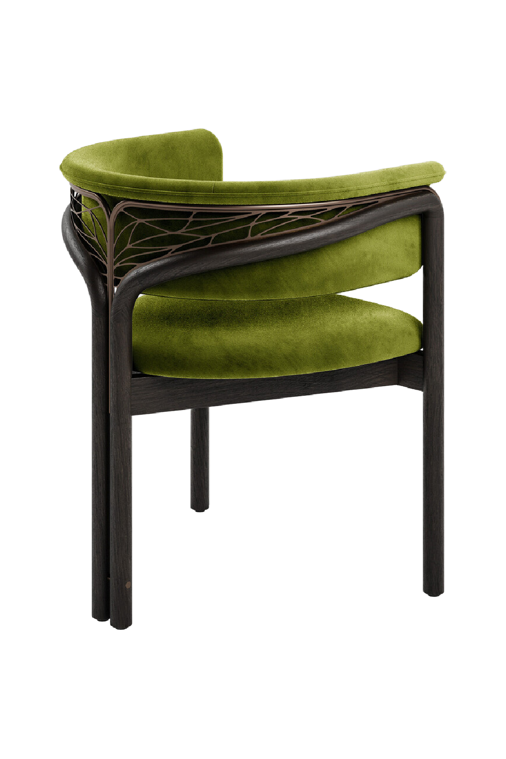 Metal Detail Curved Dining Chair | Morpho By Tomorrowland Volita | Oroa.com