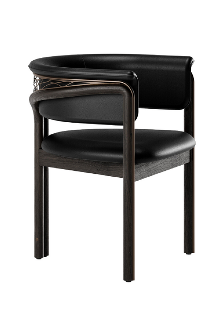 Metal Detail Curved Dining Chair | Morpho By Tomorrowland Volita | Oroa.com