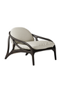 Beige Chenille Lounge Chair | Morpho By Tomorrowland Vime | Oroa.com