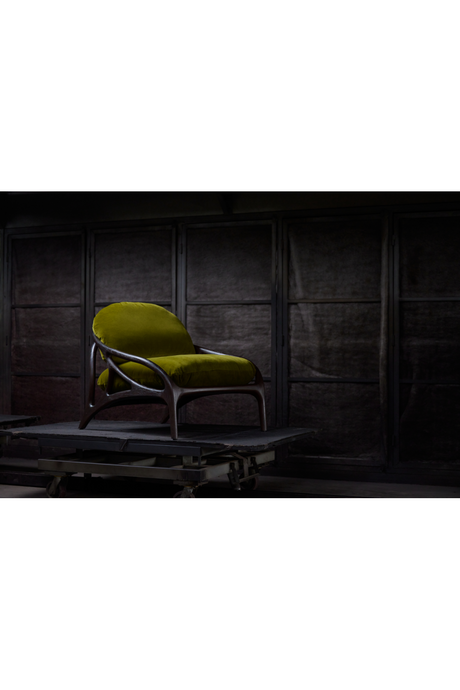 Brown Teak Lounge Chair | Morpho By Tomorrowland Vime | Oroa.com