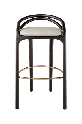 Brown Teak Bar Stool | Morpho By Tomorrowland Aleta | Oroa.com