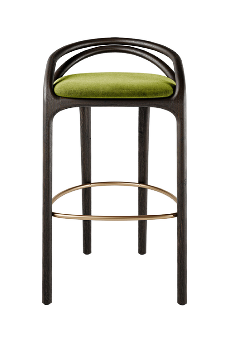 Brown Teak Bar Stool | Morpho By Tomorrowland Aleta | Oroa.com
