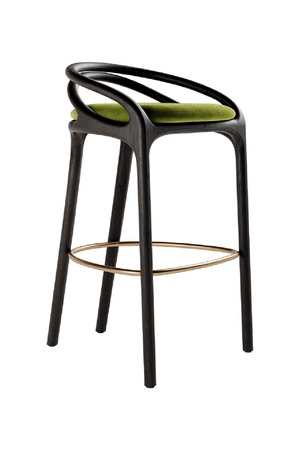Brown Teak Bar Stool | Morpho By Tomorrowland Aleta | Oroa.com