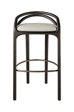 Brown Teak Bar Stool | Morpho By Tomorrowland Aleta | Oroa.com