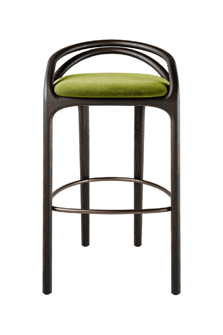 Brown Teak Bar Stool | Morpho By Tomorrowland Aleta | Oroa.com