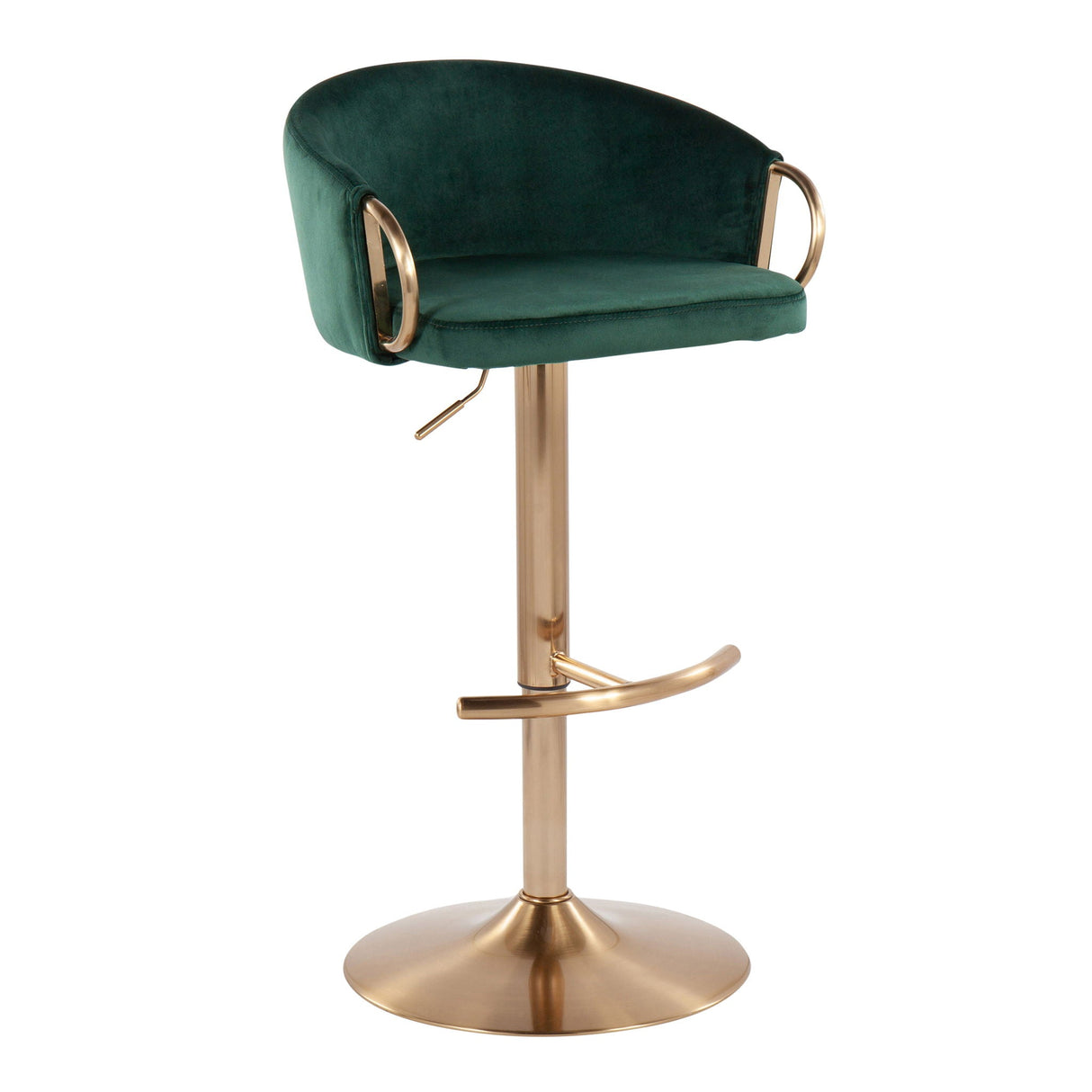 Glam Adjustable Bar Stool (S/2) - Claire