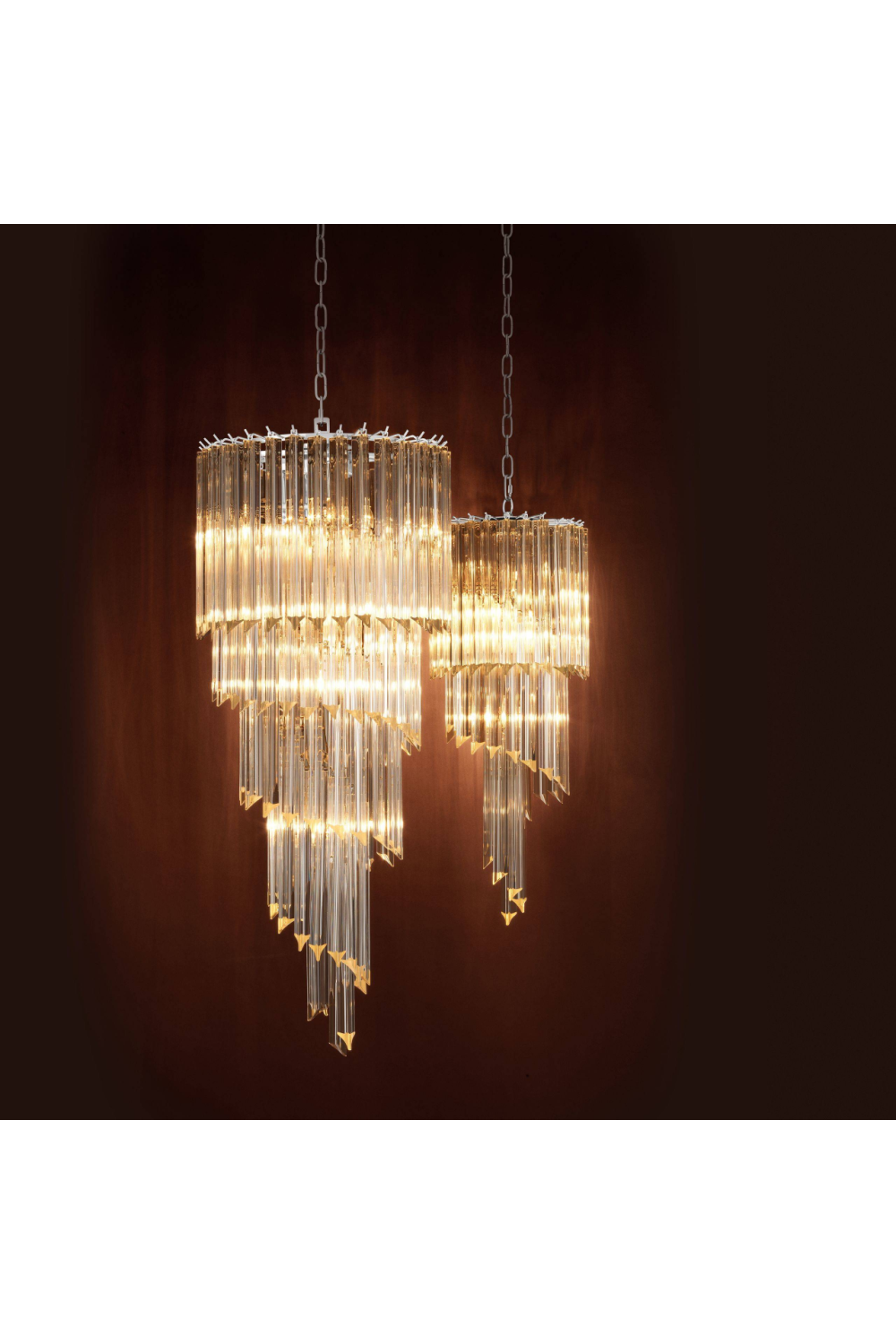 Spiral Crystal Chandelier | Eichholtz Trapani | OROA TRADE