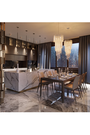 Spiral Crystal Chandelier | Eichholtz Trapani | OROA TRADE