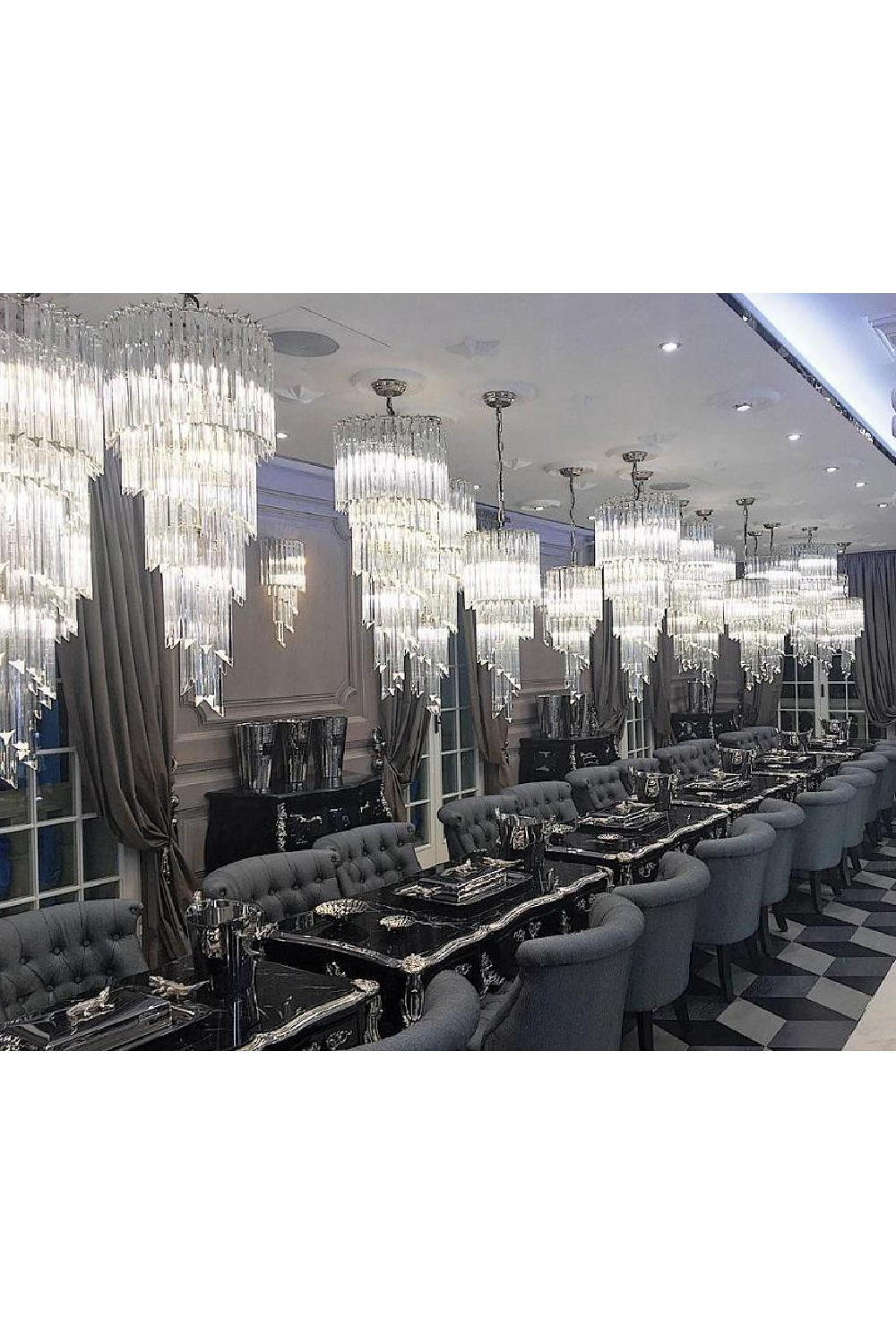 Spiral Crystal Chandelier | Eichholtz Trapani | OROA TRADE