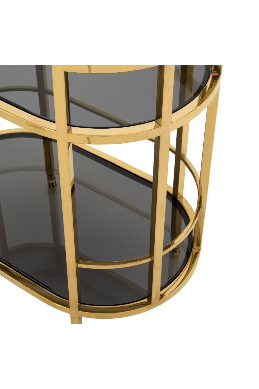 Smoked Glass 2-Layer Trolley | Eichholtz Townhouse | Oroa.com