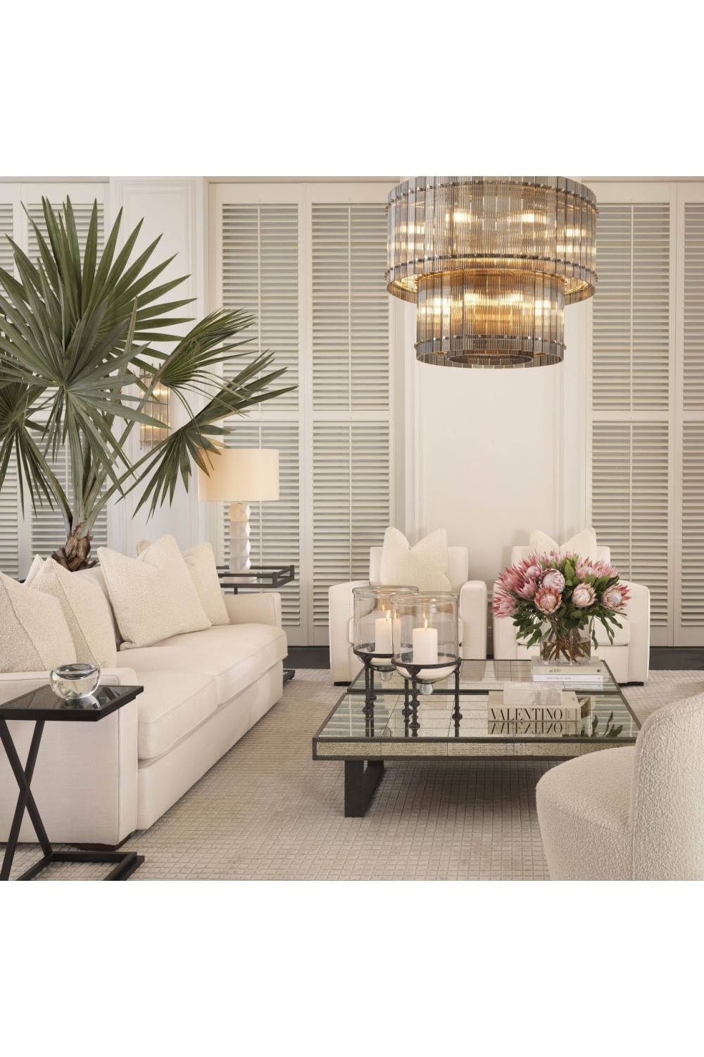 Gunmetal Glass Side Table | Eichholtz Cross | Oroa.com