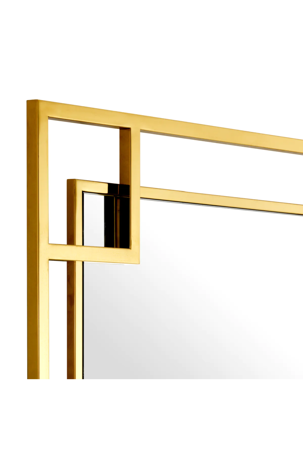 Art Deco Gold Geometric Frame Mirror | Eichholtz Morris | Oroa.com