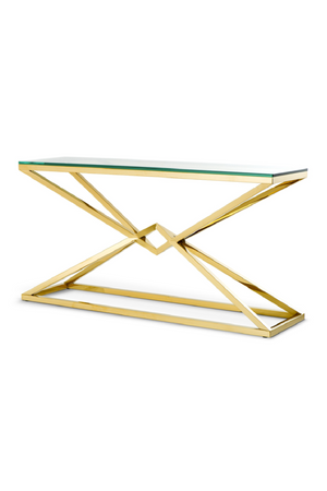Brass Crossed-Leg Console Table | Eichholtz Connor L | Oroa.com