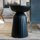 Black Wooden Accent Table - OROA