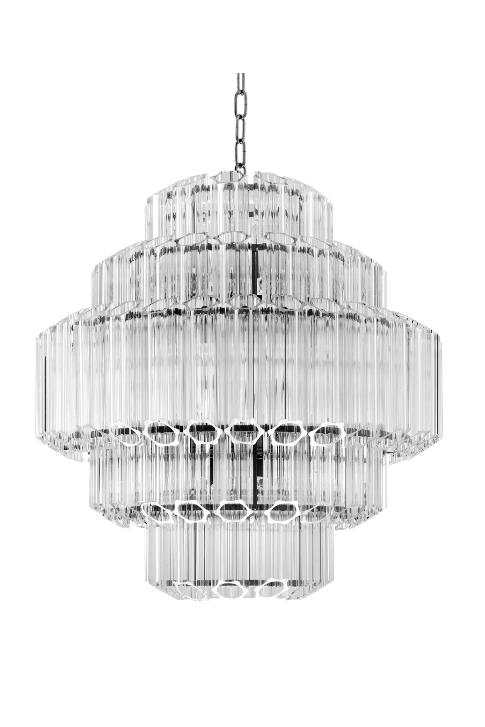 Cascading Bevelled Glass Chandelier | Eichholtz Vittoria | Oroa.com
