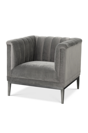 Gray Velvet Barrel Chair | Eichholtz Raffles | Oroatrade.com