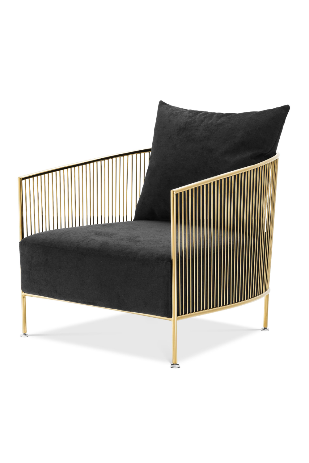 Black Velvet Wire Chair | Eichholtz Knox | Oroatrade.com