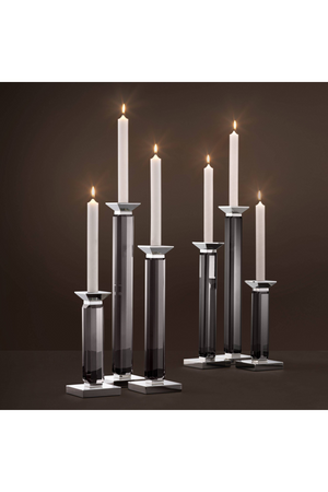 Glass Pillar Candleholders | Eichholtz Livia | OROA TRADE
