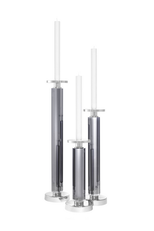 Crystal Glass Candle Holder (Set of 3) | Eichholtz Chapman | Oroa.com