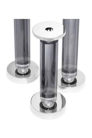 Crystal Glass Candle Holder (Set of 3) | Eichholtz Chapman | Oroa.com