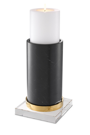 Black Marble Candle Holder | Eichholtz Whitby | OROA TRADE