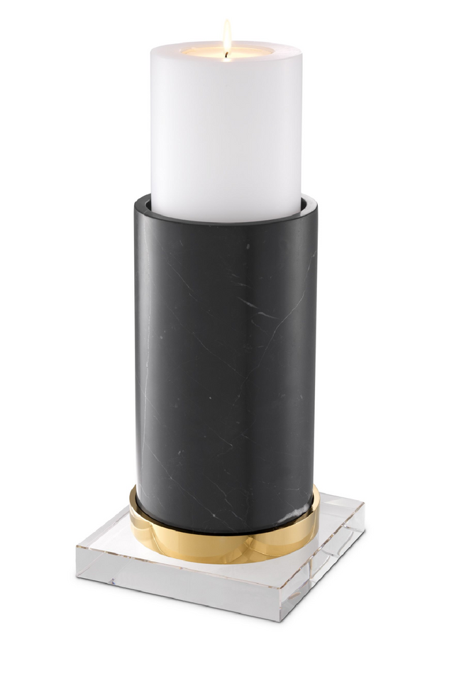 Black Marble Candle Holder | Eichholtz Whitby | OROA TRADE